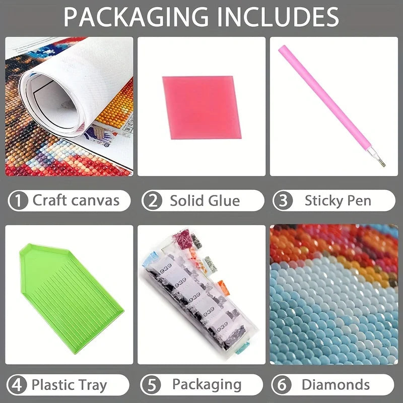 Mary Magdalene Diamond Painting Kit - Sacred Feminine Art for Meditation & Devotion