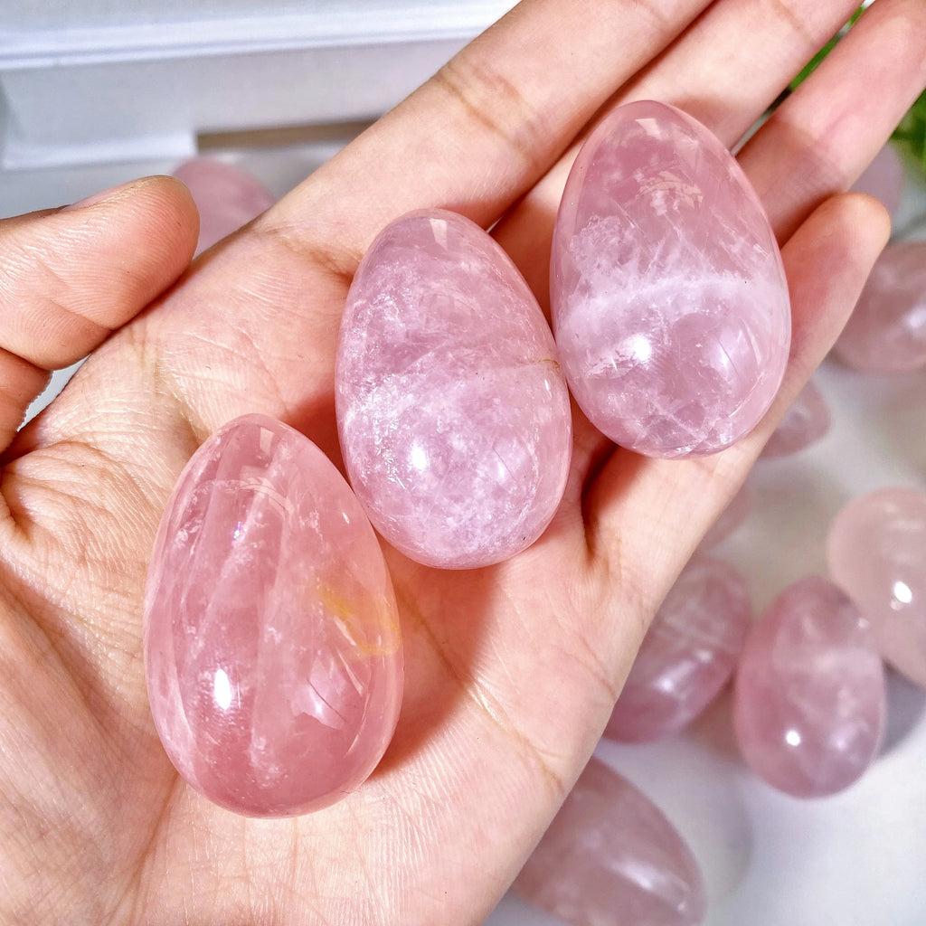 Rose Quartz Magdalene Egg - Sacred Symbol of Resurrection & Divine Feminine Love