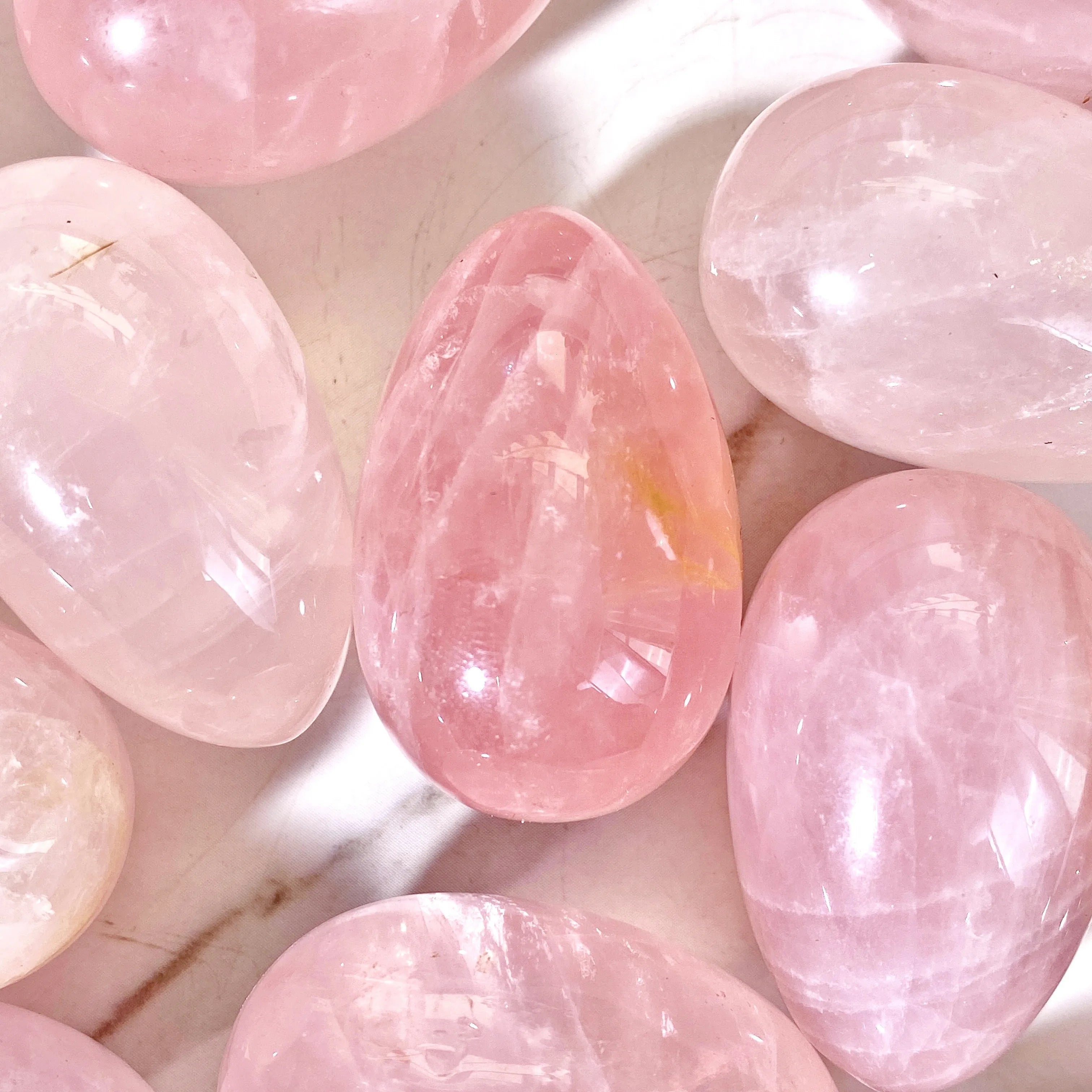 Rose Quartz Magdalene Egg - Sacred Symbol of Resurrection & Divine Feminine Love
