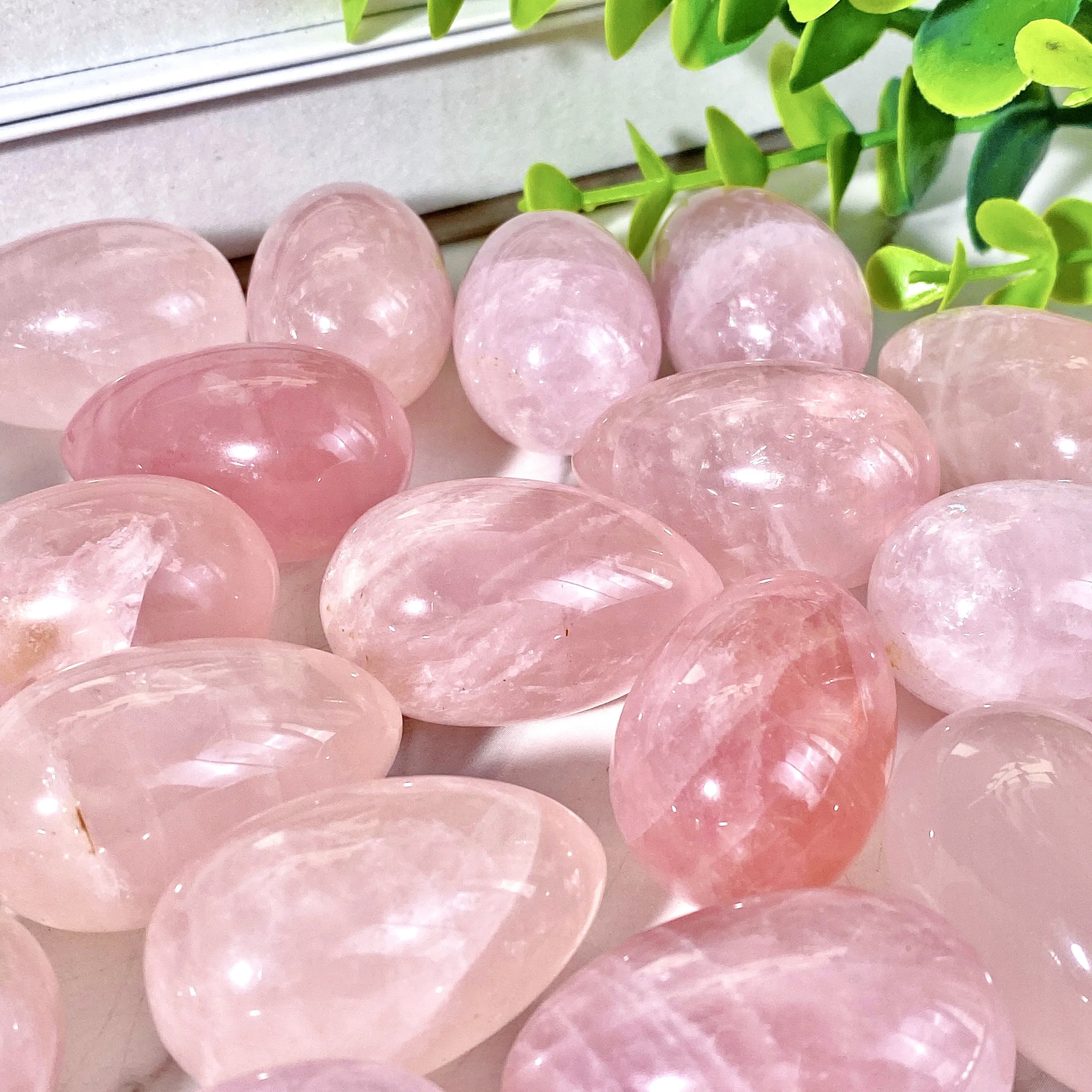 Rose Quartz Magdalene Egg - Sacred Symbol of Resurrection & Divine Feminine Love