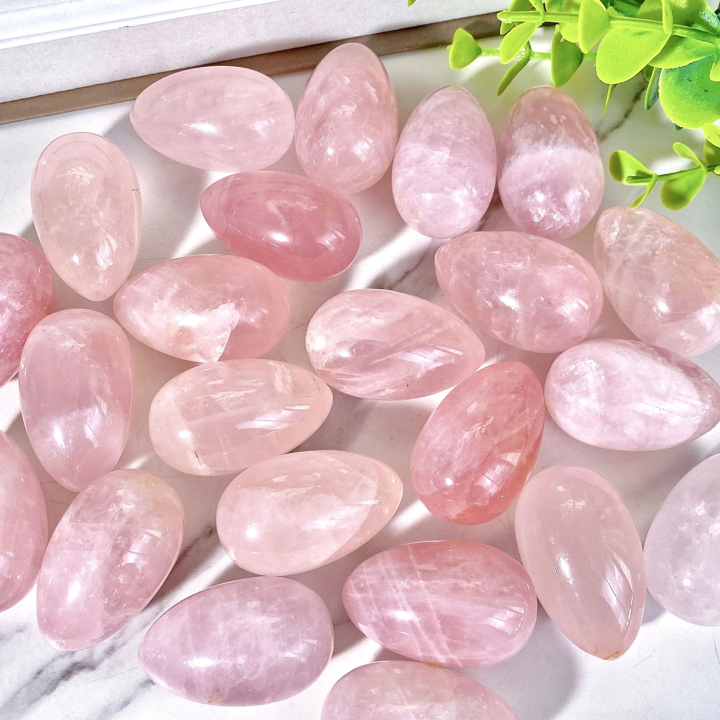 Rose Quartz Magdalene Egg - Sacred Symbol of Resurrection & Divine Feminine Love
