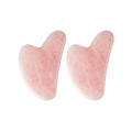 Sacred Rose Quartz Gua Sha - Natural Face Sculpting Tool for Lymphatic Drainage & Self-Love Rituals